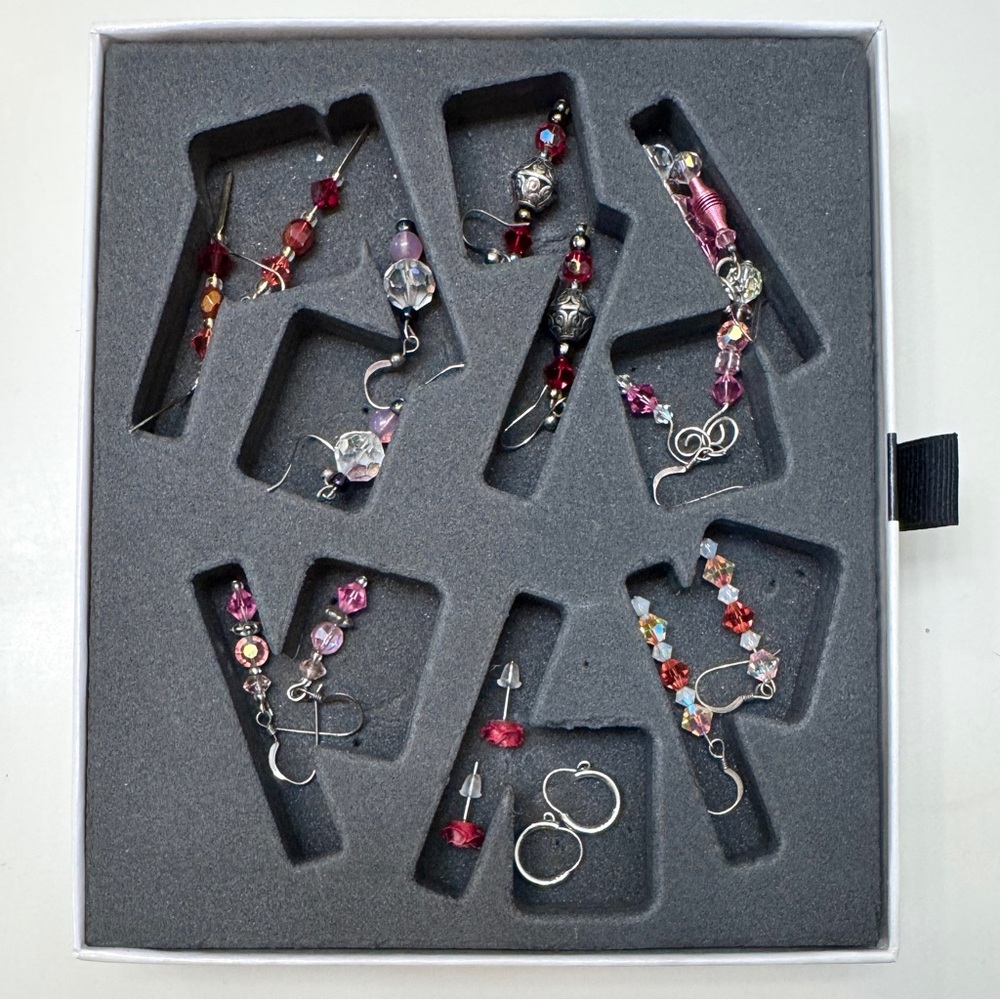 Earring Bundle! Swarovski Crystal Bead Earring Collection with Viktor & Rolf Box - Picture 12 of 12